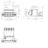 Weidmuller Pcb Plug-In Connector, Male Plug, 5.08 Mm, No. Of Poles: 11, 180 Deg, Push In, Spring Connection 1335780000